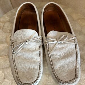 The Original Car Shoe White Loafers